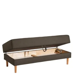 Discount Wohnen Funktionsecksofa in Braun mit Erle - Iljona (zweiteilig)