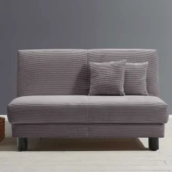 New Wohnen Funktionssofa in Grau aus Cord - Naim