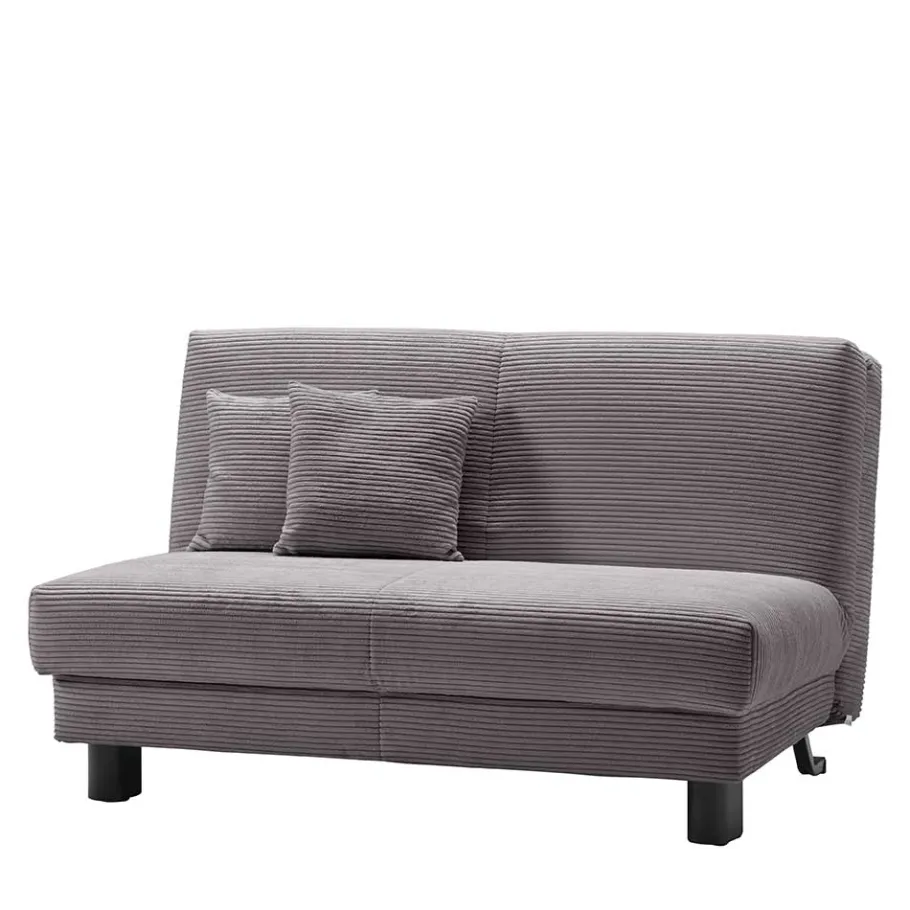 New Wohnen Funktionssofa in Grau aus Cord - Naim