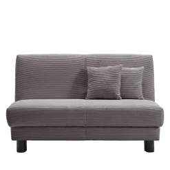 New Wohnen Funktionssofa in Grau aus Cord - Naim