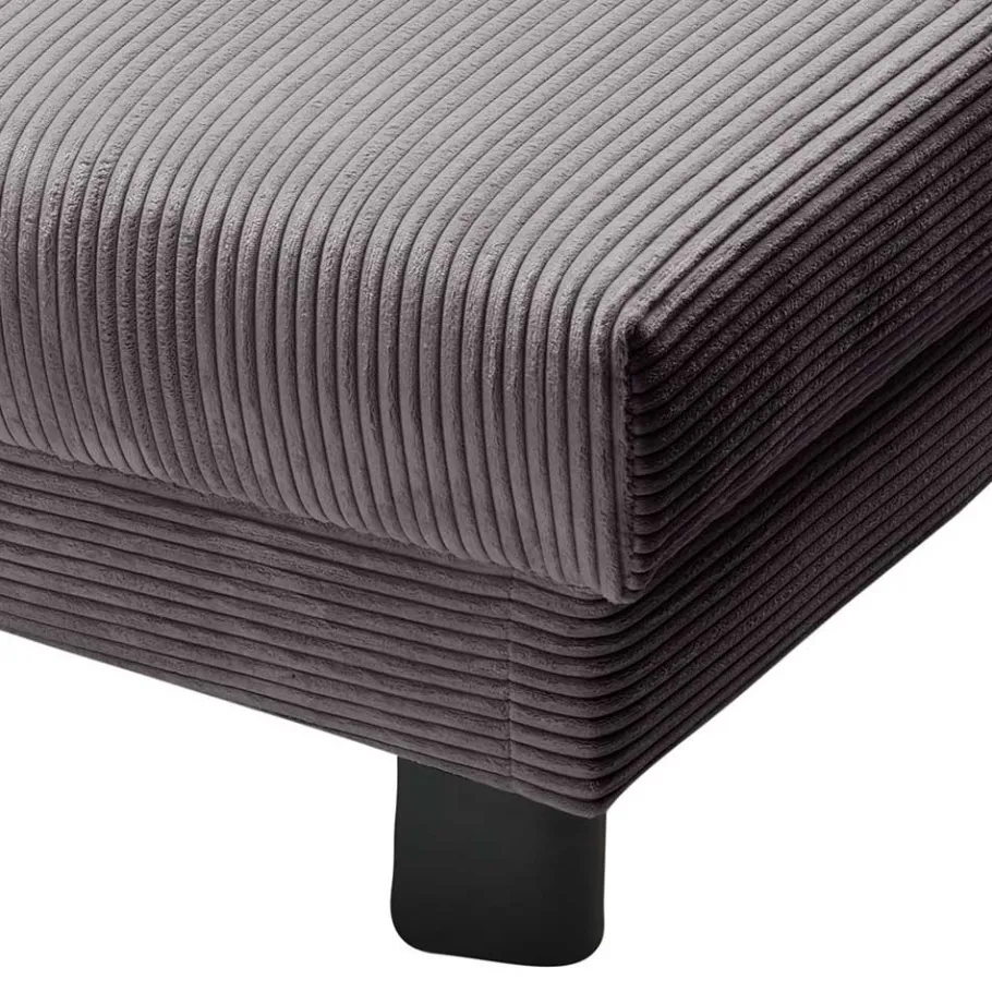 New Wohnen Funktionssofa in Grau aus Cord - Naim