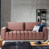 Outlet Wohnen Funktionssofa in Rosenholz Velours - Kasaryn