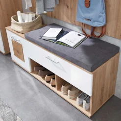 Discount Wohnen Garderobe & Dielenbank Set - Cluster (zweiteilig)