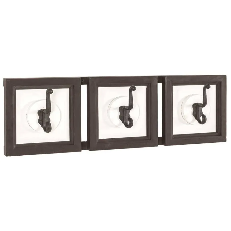 Hot Wohnen Garderobe in Dunkelbraun & Weiß - Scontira
