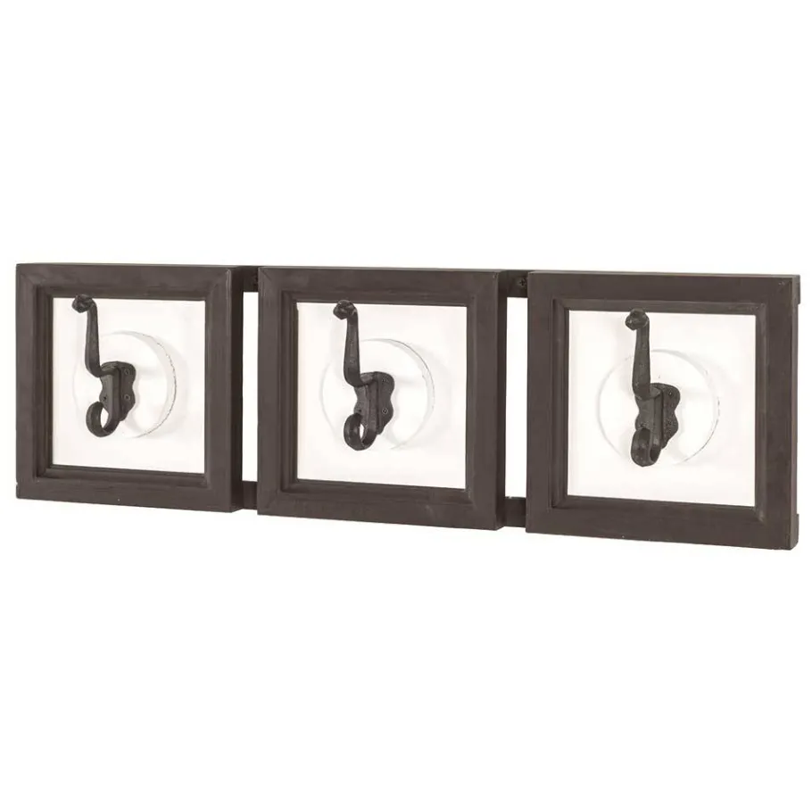 Hot Wohnen Garderobe in Dunkelbraun & Weiß - Scontira