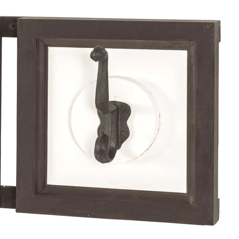 Hot Wohnen Garderobe in Dunkelbraun & Weiß - Scontira