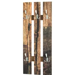 Discount Wohnen Garderobe in Holzoptik Antik & Silber - Maggio