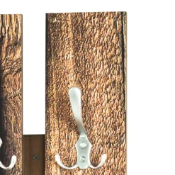 Discount Wohnen Garderobe in Holzoptik Antik & Silber - Maggio