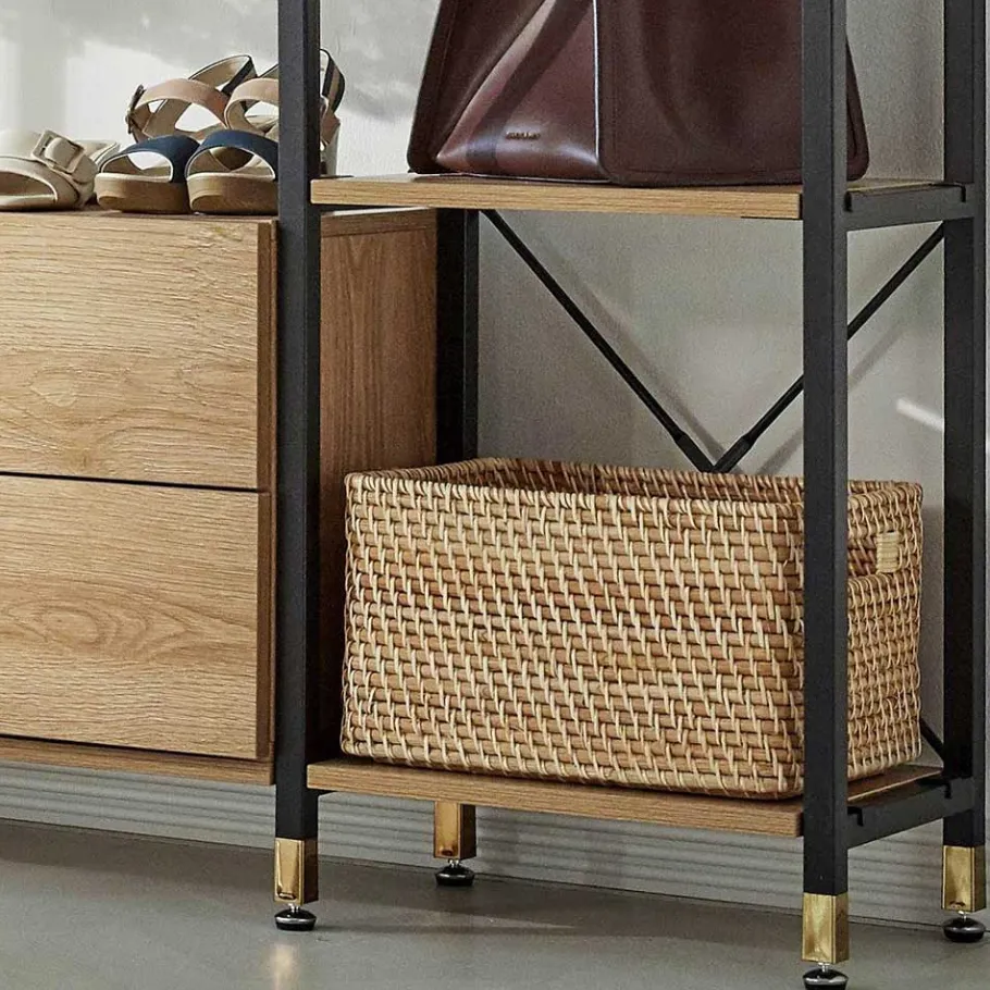 Best Wohnen Garderobe Regal mit 7 Fächern & 4 Stangen - Alis