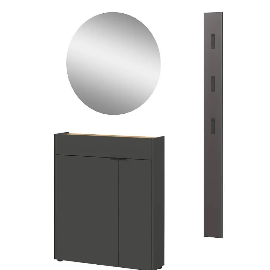 Online Wohnen Garderobenmöbel Set 97 cm breit - Sidgarus (dreiteilig)