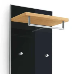 Outlet Wohnen Garderobenpaneel Lalaika in Anthrazit Eiche Bianco