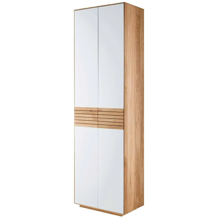 Best Wohnen Garderobenschrank aus Asteiche Massivholz - Zonga