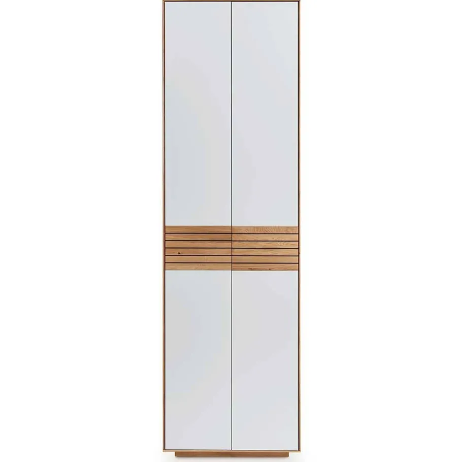 Best Wohnen Garderobenschrank aus Asteiche Massivholz - Zonga
