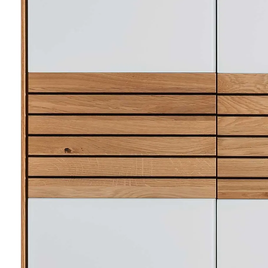 Best Wohnen Garderobenschrank aus Asteiche Massivholz - Zonga