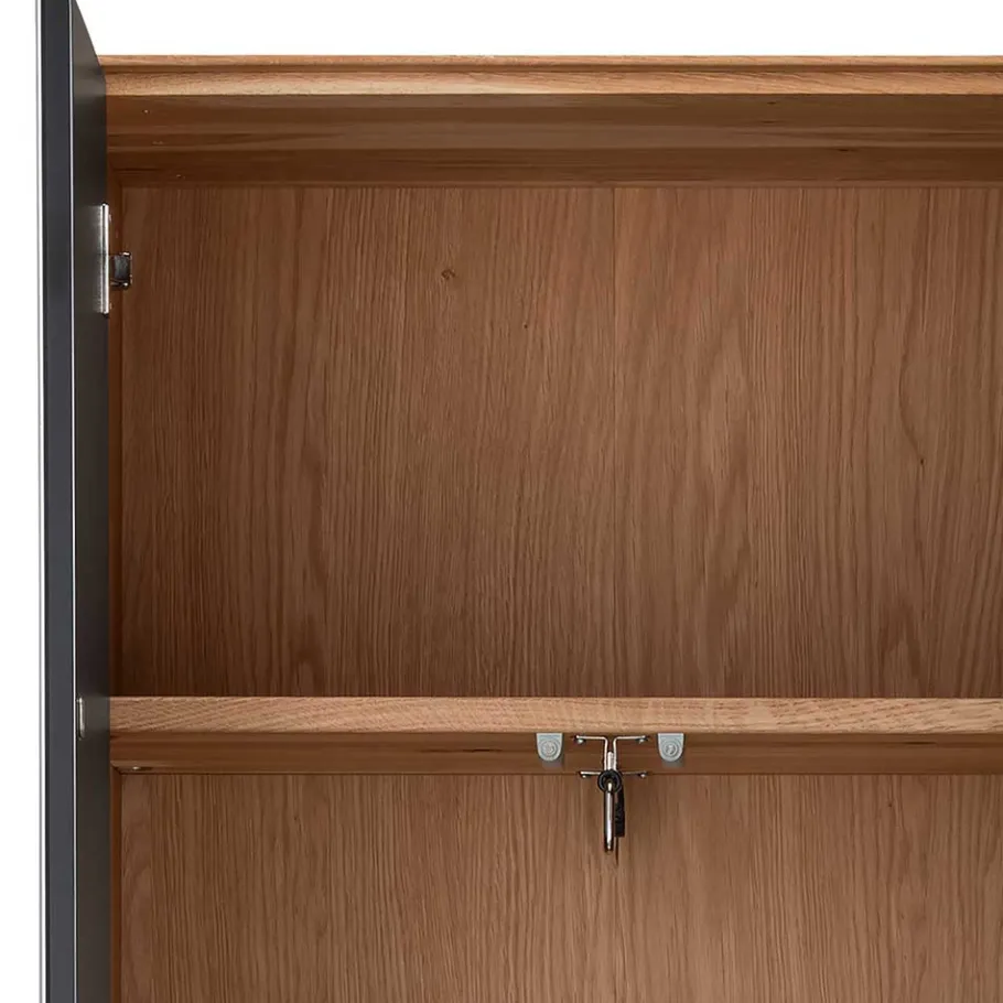 Best Wohnen Garderobenschrank aus Asteiche Massivholz - Zonga