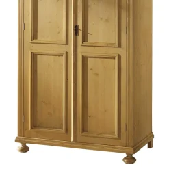 Outlet Wohnen Garderobenschrank Melessa aus Fichte Massivholz