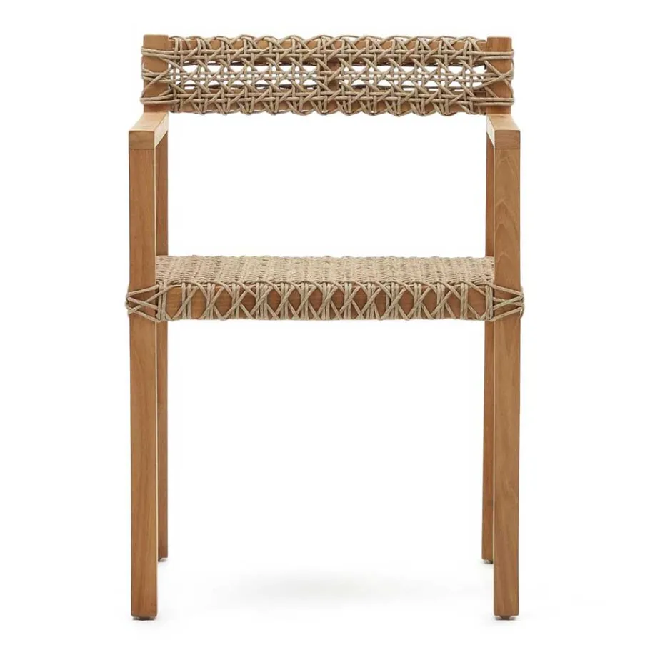 Hot Wohnen Garten Armlehnstühle aus Teak Massivholz - Conave (2er Set)