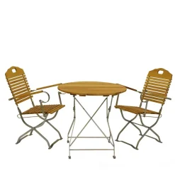 New Wohnen Garten Klapptisch & 2 Klappstühle - National (dreiteilig)