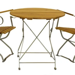 New Wohnen Garten Klapptisch & 2 Klappstühle - National (dreiteilig)