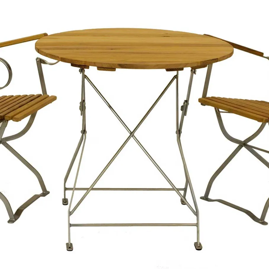 New Wohnen Garten Klapptisch & 2 Klappstühle - National (dreiteilig)