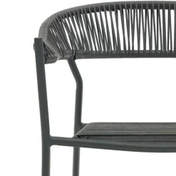 New Wohnen Gartenstuhl aus Geflecht und Stahl - Lavinaia (4er Set)