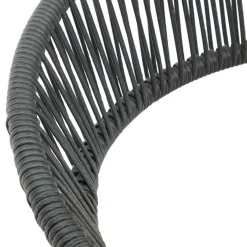 New Wohnen Gartenstuhl aus Geflecht und Stahl - Lavinaia (4er Set)