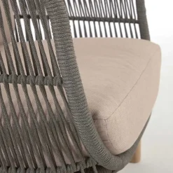 Outlet Wohnen Geflecht Loungesessel in Dunkelgrün - Casimiro (2er Set)
