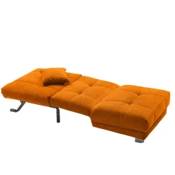 New Wohnen Gelber Schlafsessel mit Flachgewebe Bezug - Babsy
