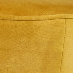 Clearance Wohnen Gelbes Samt Sofa Mid Century Ramia mit Holzbeinen in Schwarz