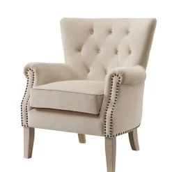 Clearance Wohnen Gemütlicher Polstersessel in Beige - Halolas