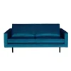 Hot Wohnen Gemütliches Sofa 2-Sitzer mit Samt Cumagon in Blau