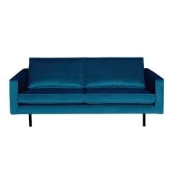 Hot Wohnen Gemütliches Sofa 2-Sitzer mit Samt Cumagon in Blau