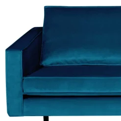 Hot Wohnen Gemütliches Sofa 2-Sitzer mit Samt Cumagon in Blau
