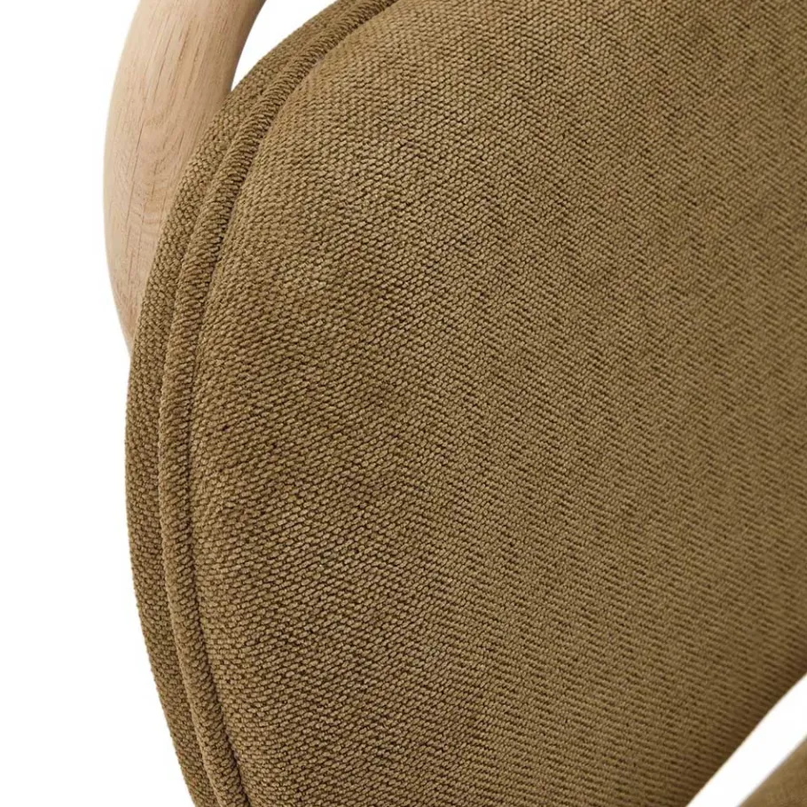 Clearance Wohnen Gepolsterte Stühle in Dunkelgrün Chenille - Ranuves (2er Set)