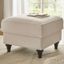 Sale Wohnen Gepolsterter Hocker im Vintage Landhaus Look - Merandes