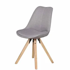 New Wohnen Gepolsterter Schalenstuhl Charisse mit Stoffbezug (2er Set)