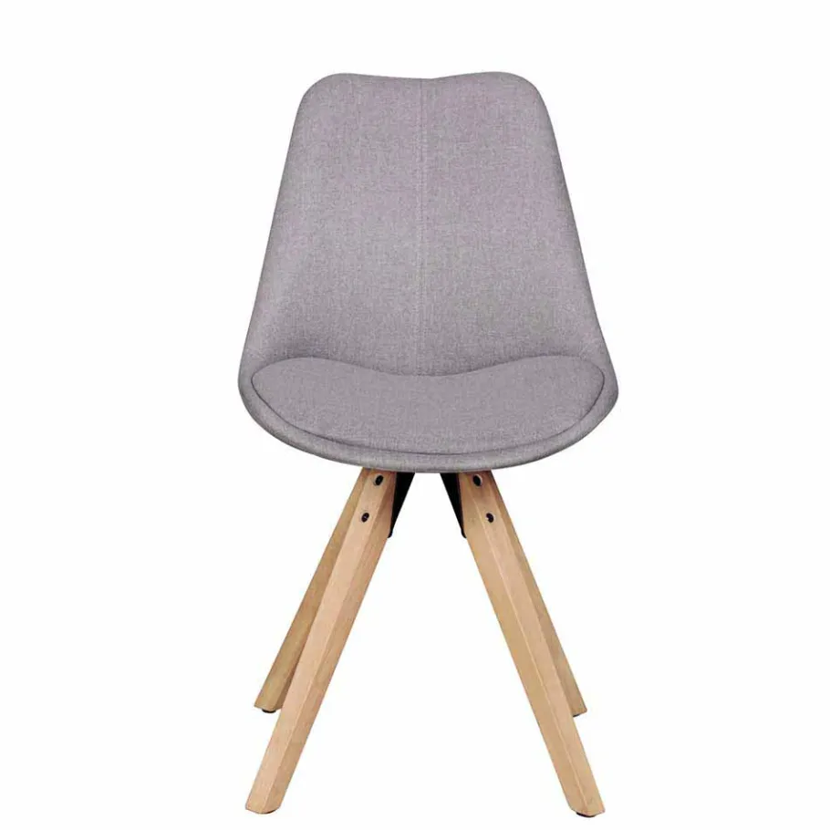 New Wohnen Gepolsterter Schalenstuhl Charisse mit Stoffbezug (2er Set)