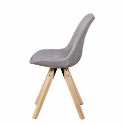 New Wohnen Gepolsterter Schalenstuhl Charisse mit Stoffbezug (2er Set)