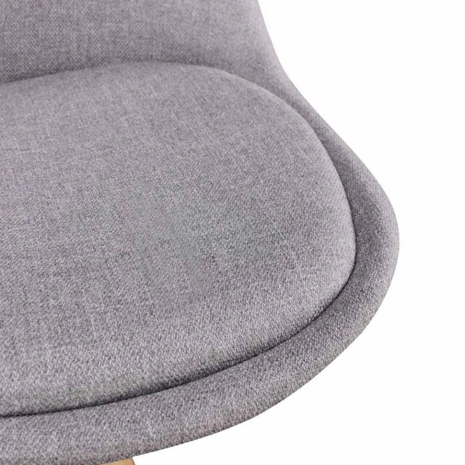 New Wohnen Gepolsterter Schalenstuhl Charisse mit Stoffbezug (2er Set)