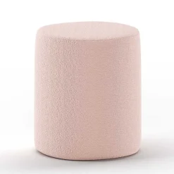 Best Wohnen Gepolstertes Bett mit Boucle Bezug in Rosa - Skylab