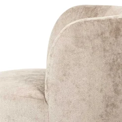 Sale Wohnen Gerundeter Chenille Wohnzimmersessel in Beige - Paryra