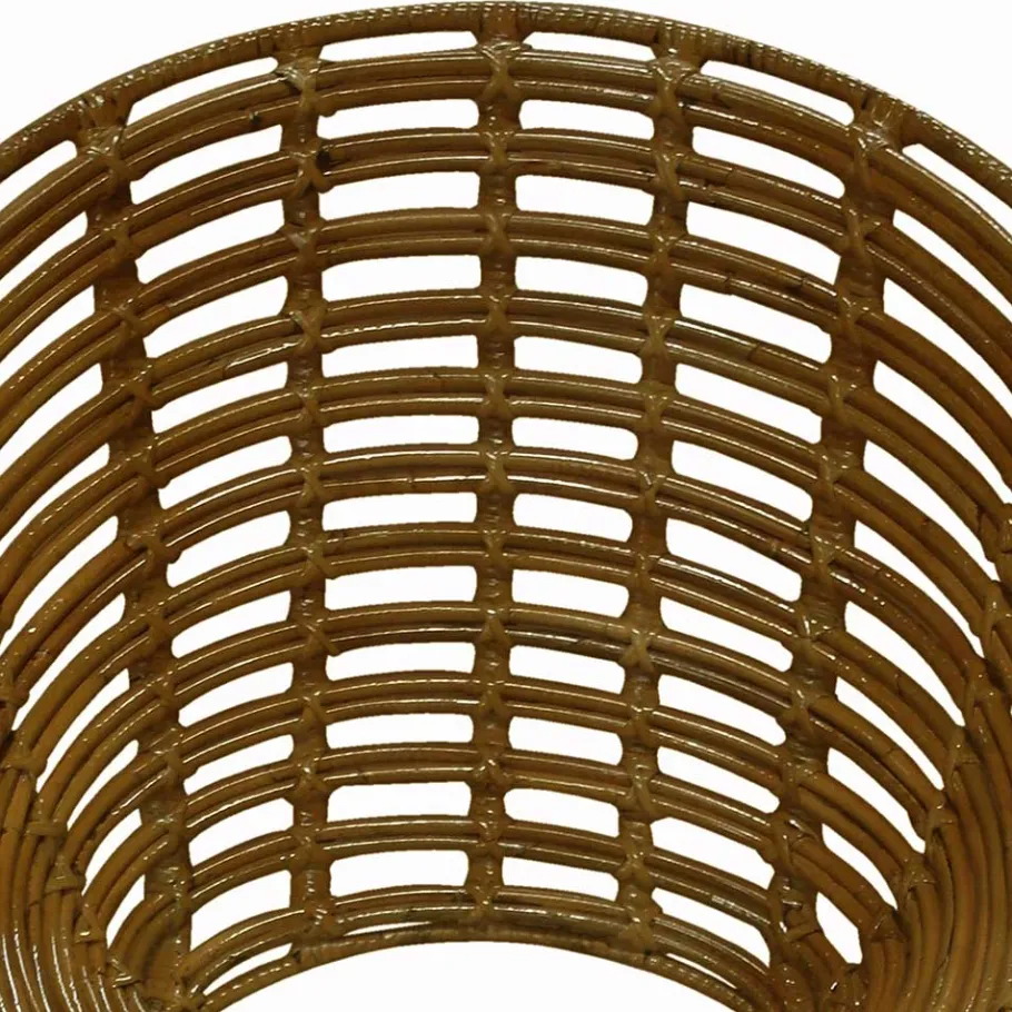 Best Wohnen Gerundeter Designstuhl aus Rattan Geflecht Natur - Makan