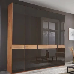 Clearance Wohnen Glasfront-Kleiderschrank mit fünf Türen - Hung