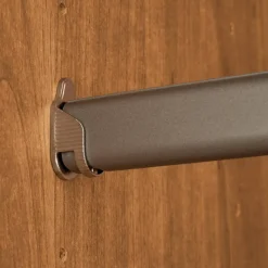 Clearance Wohnen Glasfront-Schlafzimmerschrank in Dunkelbraun - Hung