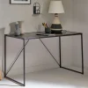 Best Wohnen Glasschreibtisch aus Schwarzglas - Pathos