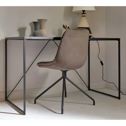 Best Wohnen Glasschreibtisch aus Schwarzglas - Pathos