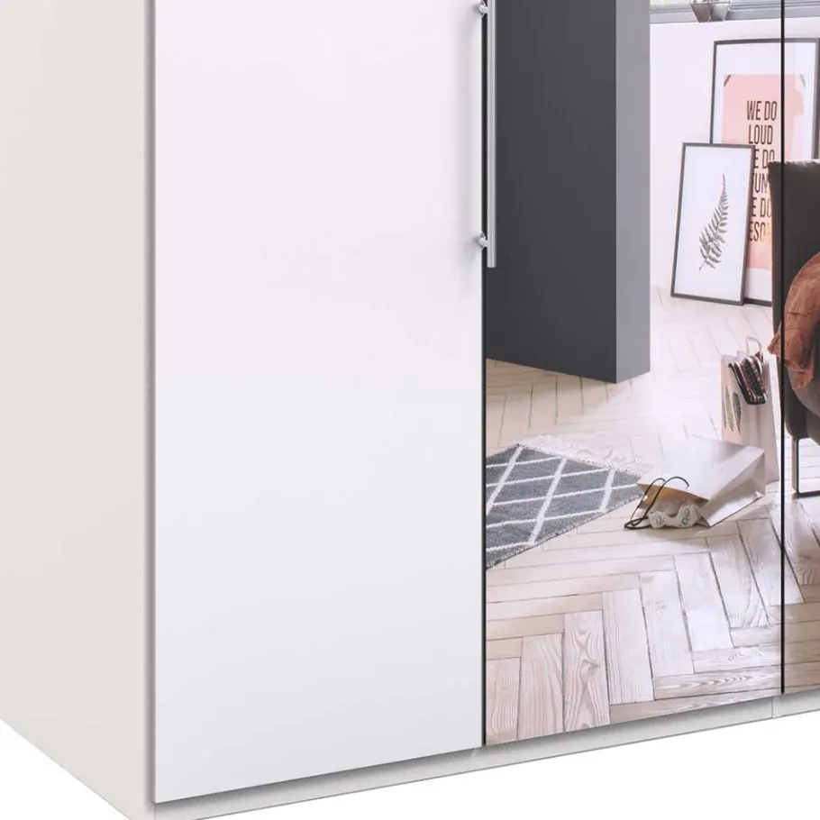 Discount Wohnen Gleittüren Schlafzimmerschrank mit Spiegel - Dolienca