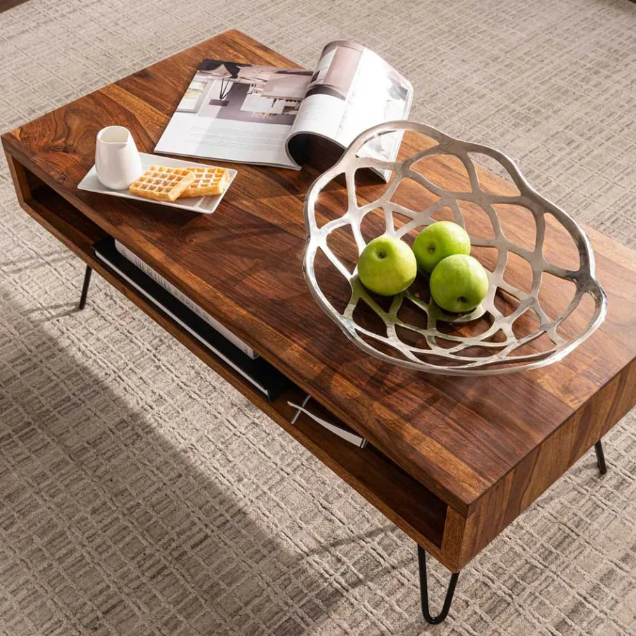 Clearance Wohnen Günstiger Designer Couchtisch mit Ablagefach - Nicono