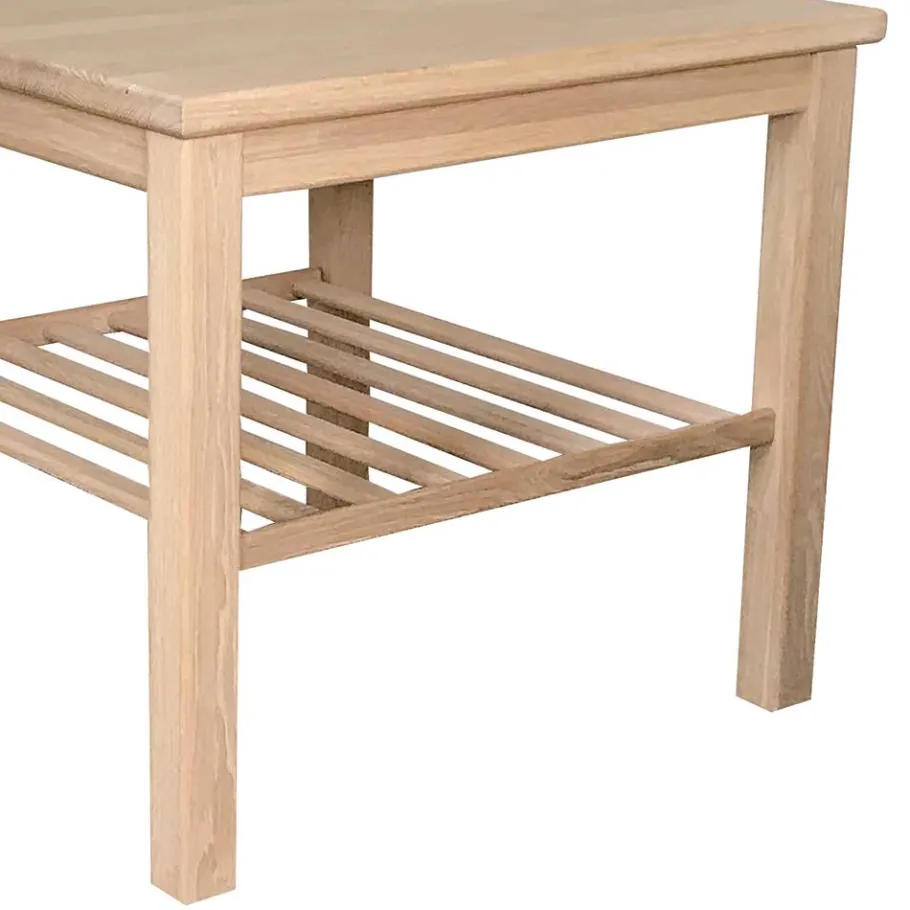 Outlet Wohnen Günstiger Massivholz Sofatisch aus Eiche - Dreaming