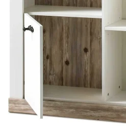 Clearance Wohnen Günstiges Highboard im Scandi Chic Nedita in Weiß